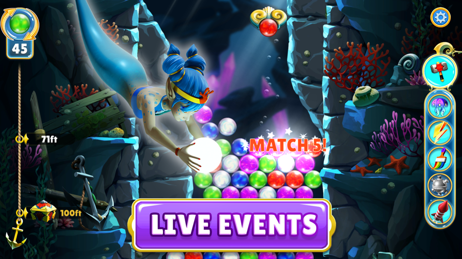 #6. Pearls of Atlantis Match & Pop (iOS) 由: Legacy Games