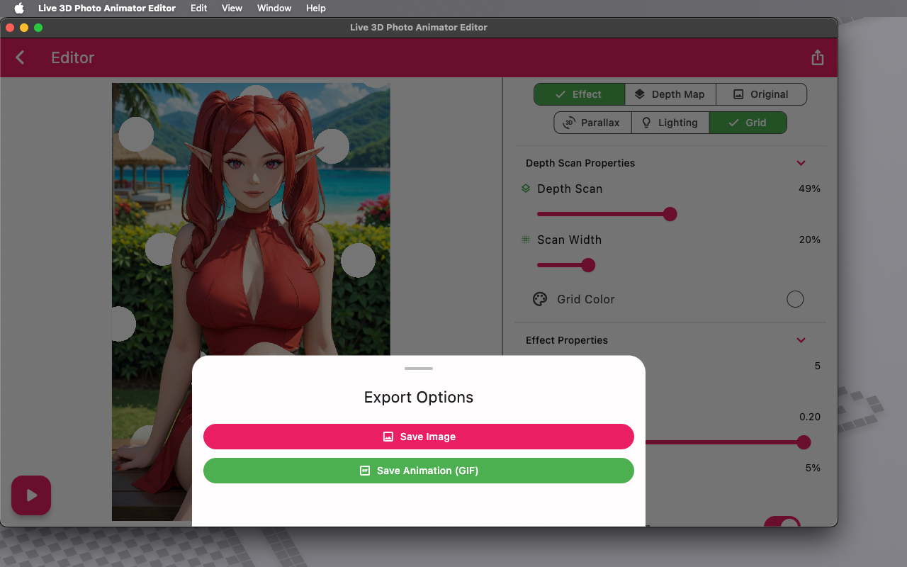 Live 3D Photo Animator Editor screenshot 22