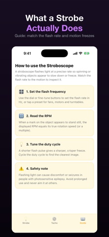 Stroboscope: 300Hz + Presets iPhone screenshot