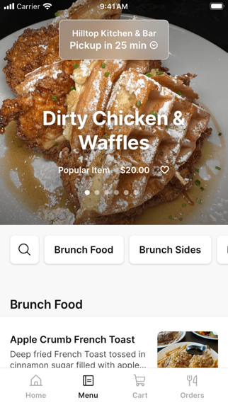 Hilltop Kitchen & Bar app screenshot 2