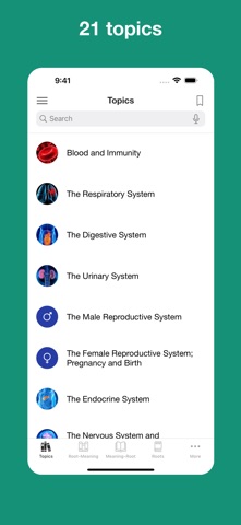 Medical terminology - roots iPhone screenshot