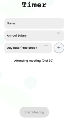 Meeting Cost Timer screenshot 1