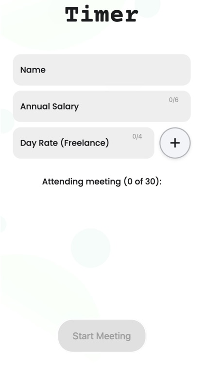 Meeting Cost Timer
