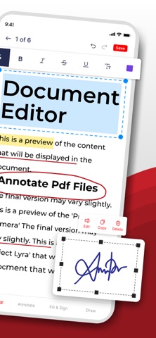 PDF Editor - Read, Fill & Edit iPhone screenshot