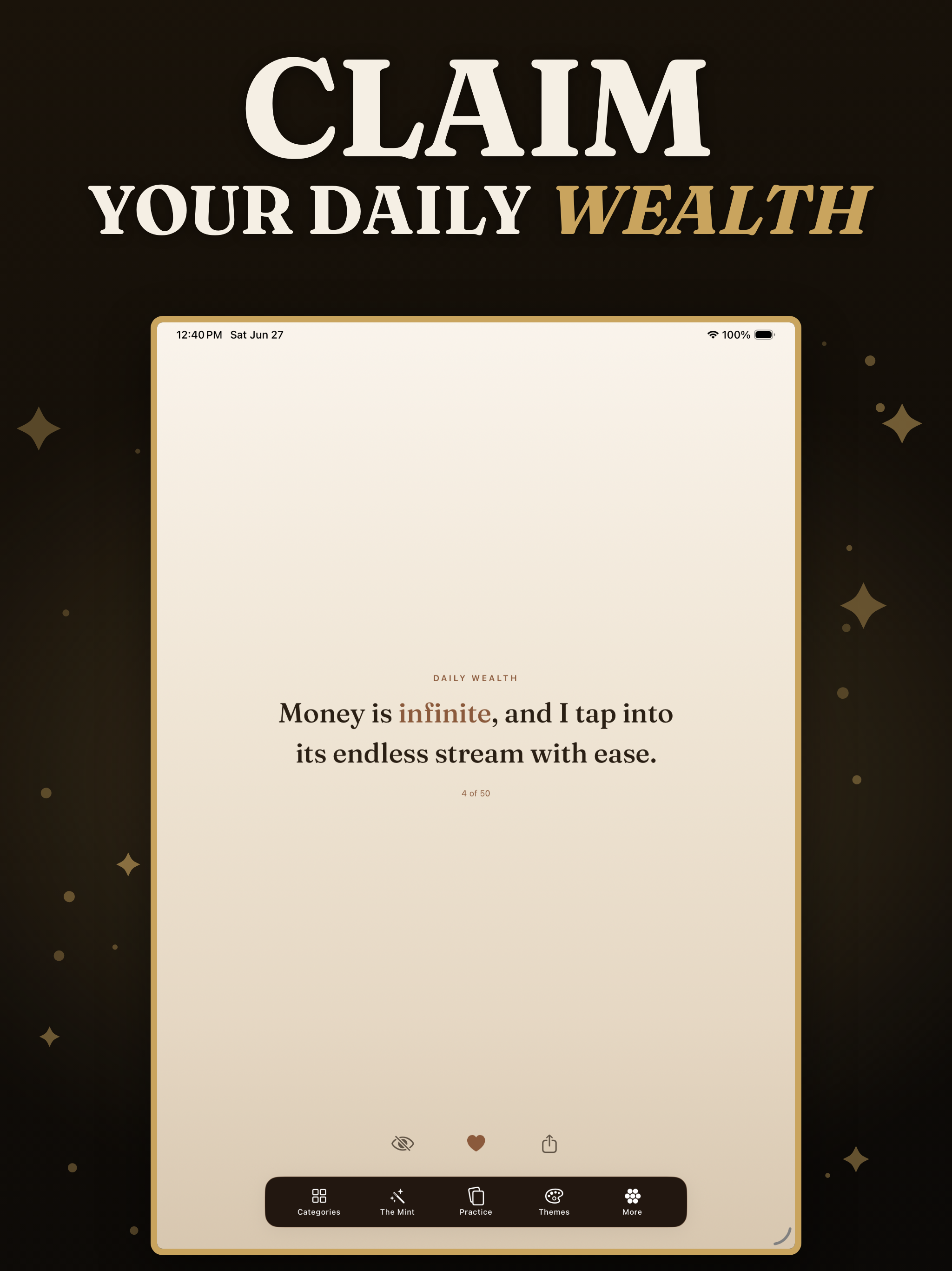 Wealthy: Money Affirmations screenshot 9