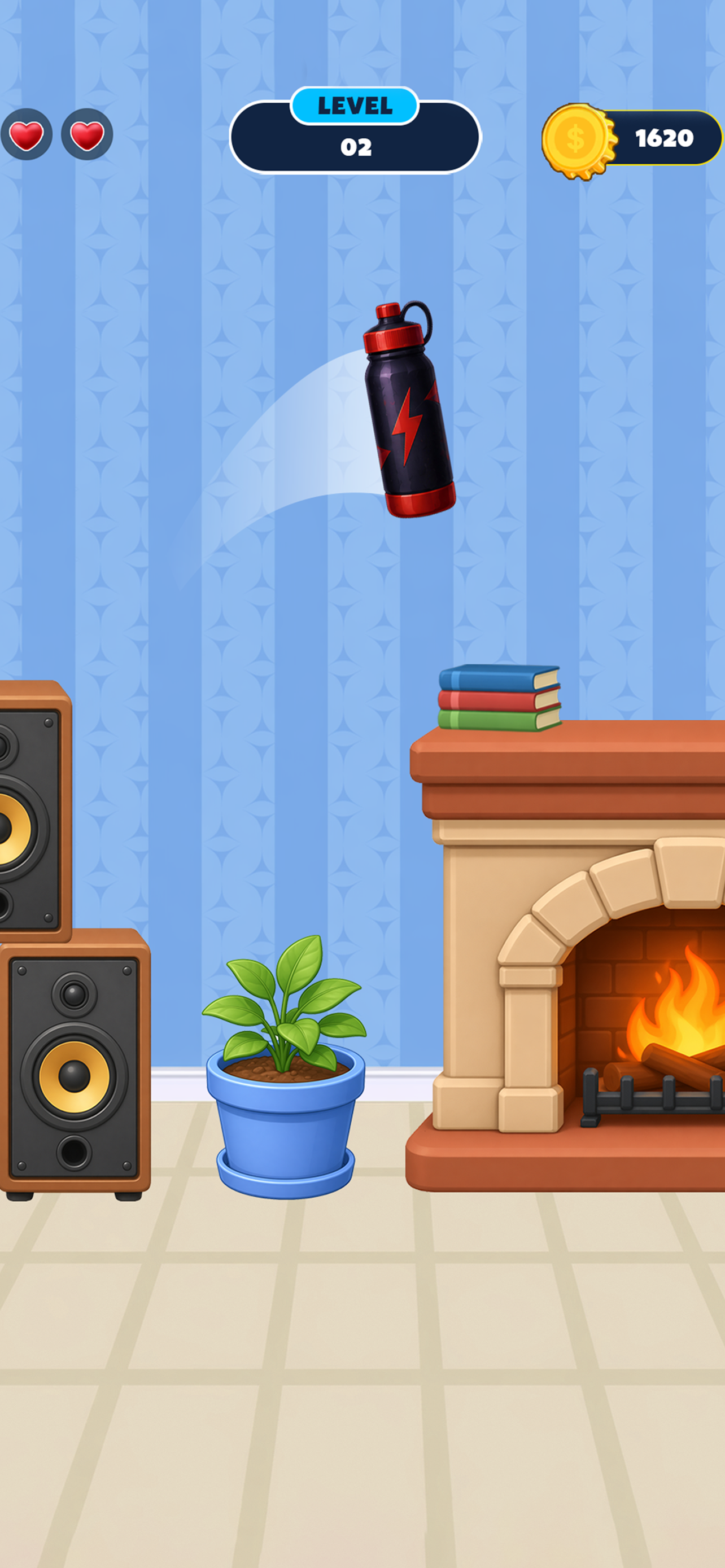 Bottle Bounce Flip Rush Game