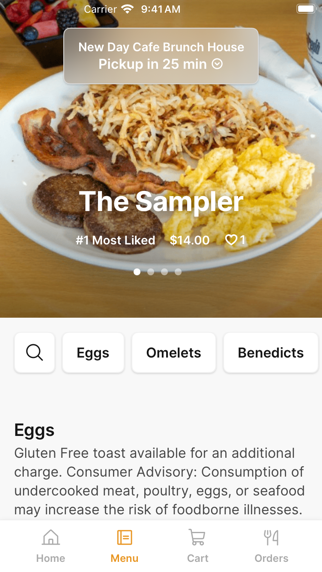New Day Cafe iPhone screenshot 2 - Food & Drink app