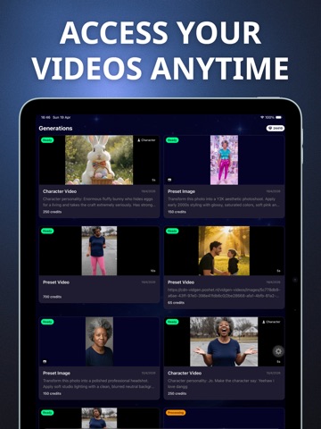 VidGen3: AI Video Maker iPad screenshot