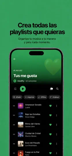 Captura de pantalla de Meulify: Reproductor De Música en iPhone 2