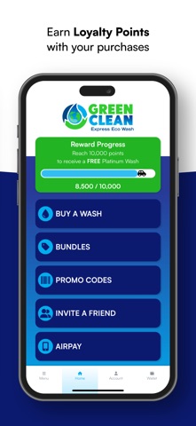 Green Clean Car Wash iPhone screenshot