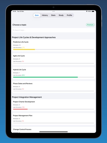 CAPM Exam Prep iPad screenshot