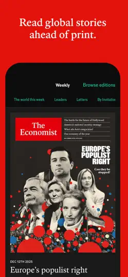 Capture d'écran de The Economist: News & Analysis sur iPhone 4