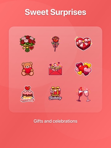 True Love - Valentine Stickers iPad screenshot