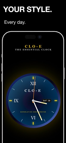 Clo-E – Minimal Clock Screenshot 2 of 10