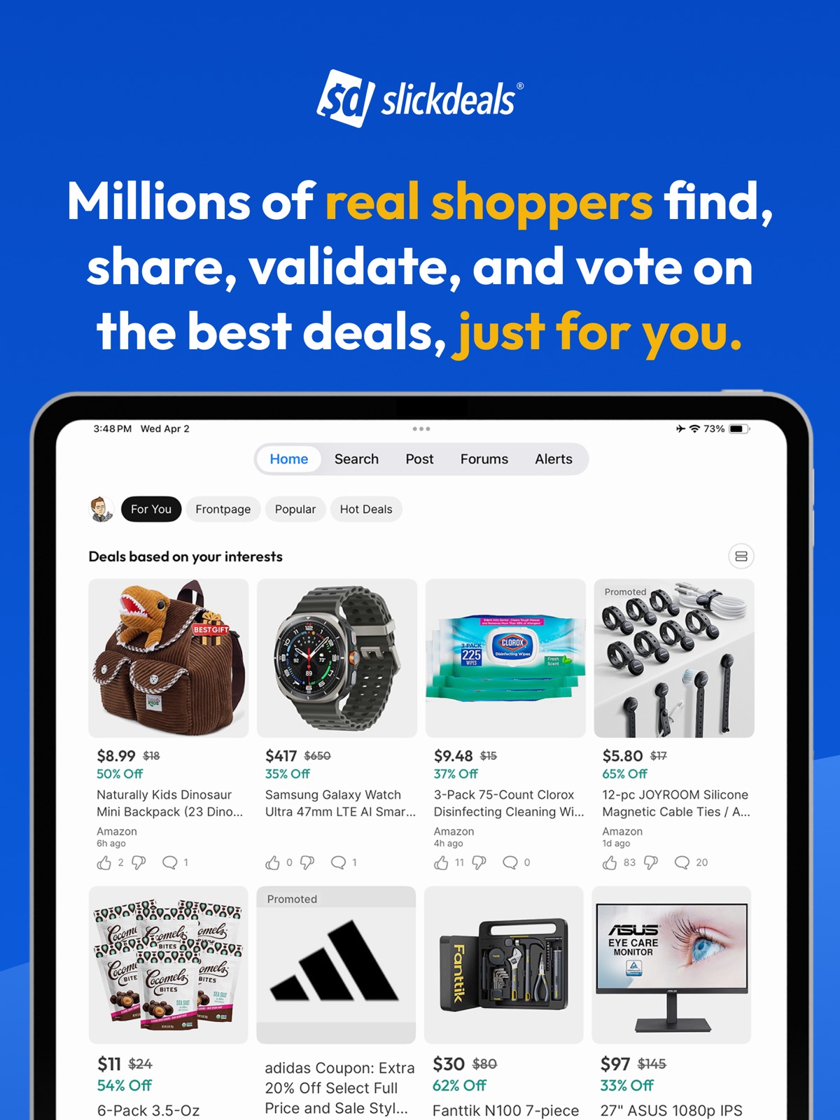 Slickdeals: Deals & Discounts ipad screenshot 1