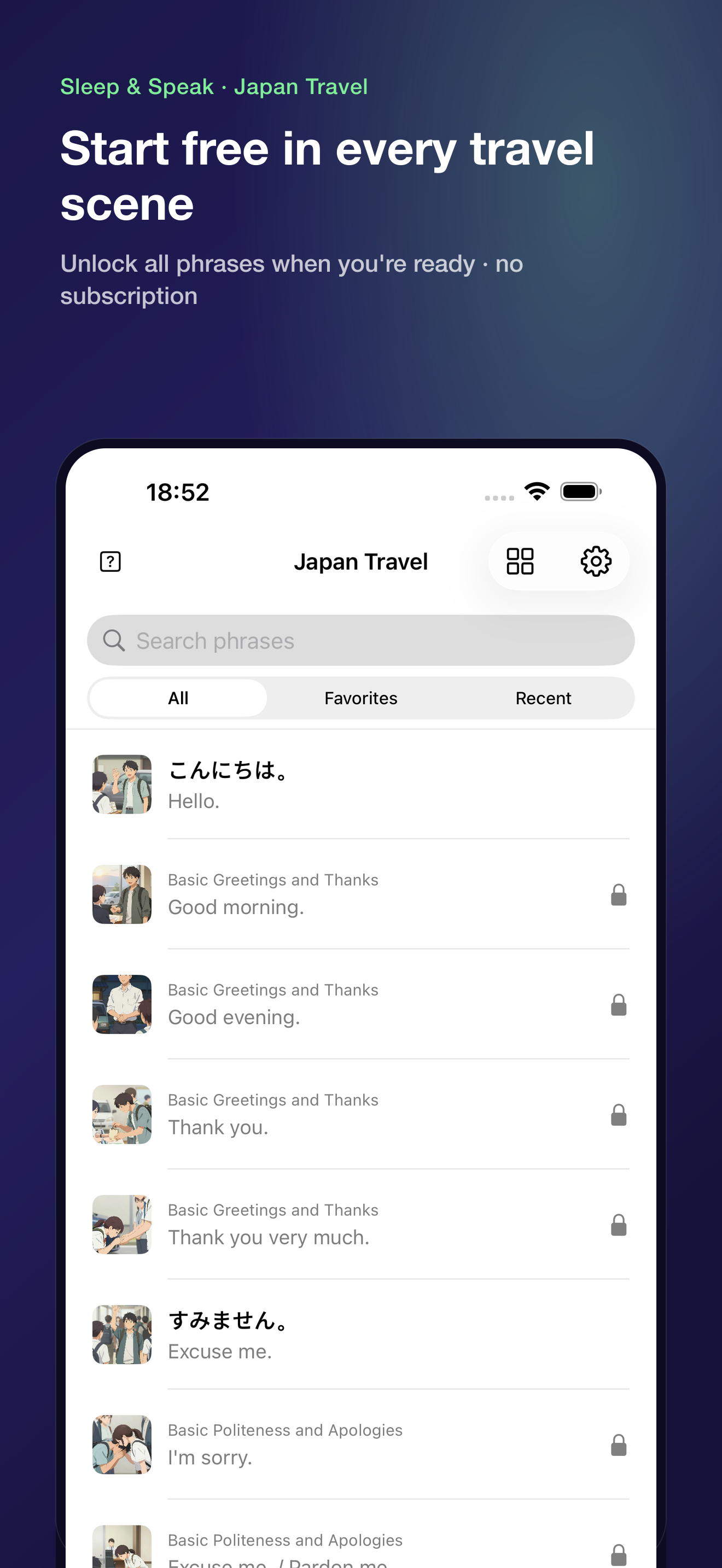 Japan Travel: Speak Japanese screenshot 5