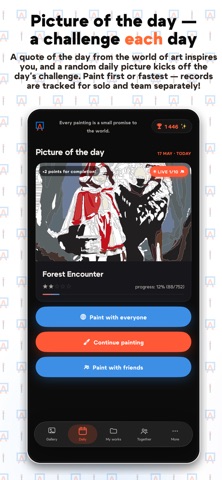 iFutureArt: Coloring together iPhone screenshot