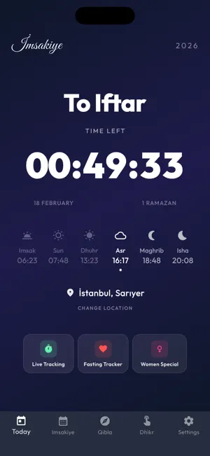 Imsakiyah 2026: Prayer Times screenshot 1