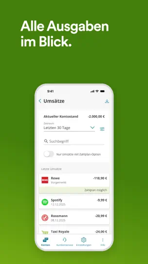 Screenshot von Easybank Deutschland auf dem iPhone 3