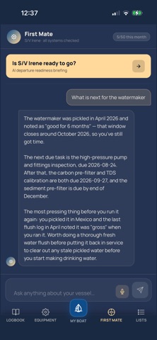 Keeply:Boat Maintenance & Log iPhone screenshot