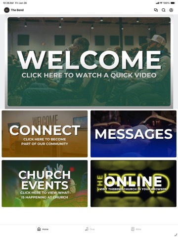 The Bend Church iPad screenshot