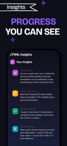 JYRNL: Daily Journal & Mood iPhone screenshot