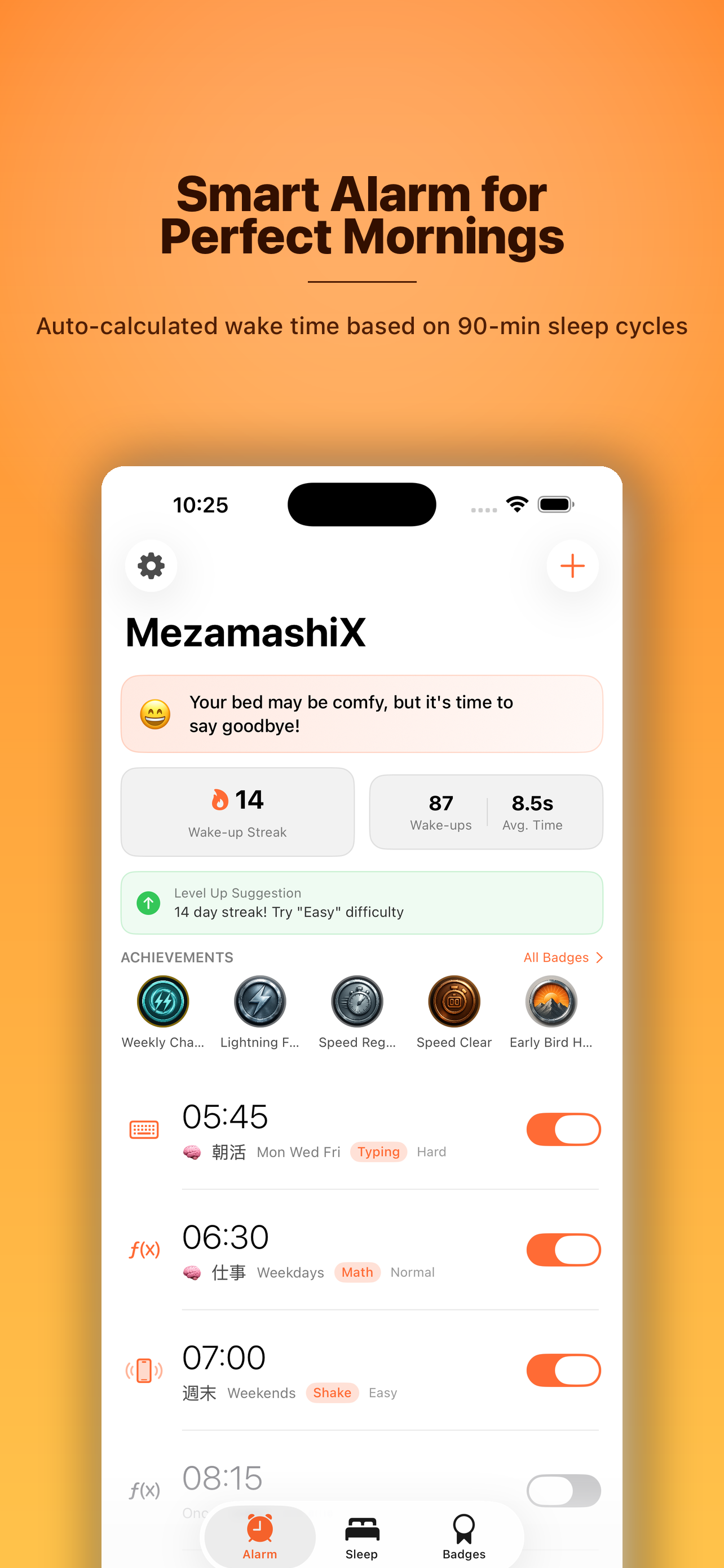 AlarmX - Mission & Sleep Alarm