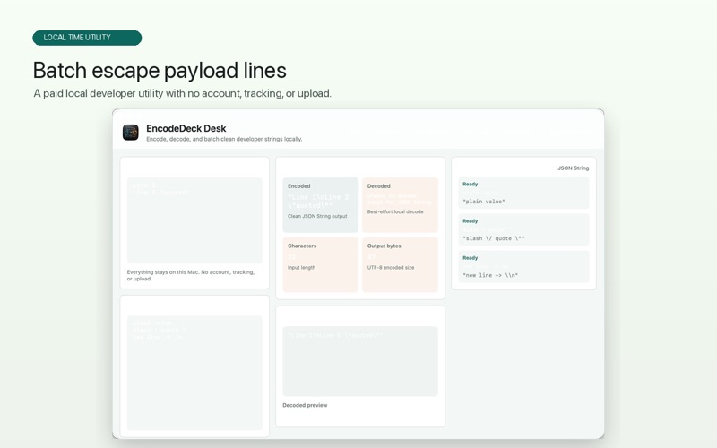 EncodeDeck Desk screenshot