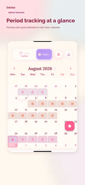 Intima: Period & Cycle Tracker screenshot 1