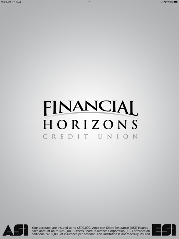Financial Horizons CU iPad screenshot 1 - Finance app