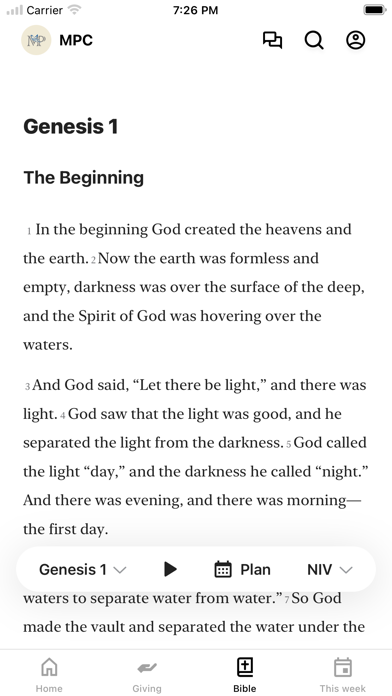 Screenshot 3 of Mount Pleasant Church Indy App