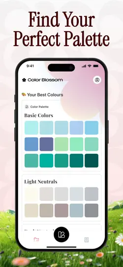 Captura de pantalla de Blossom: Colorimetría IA en iPhone 3