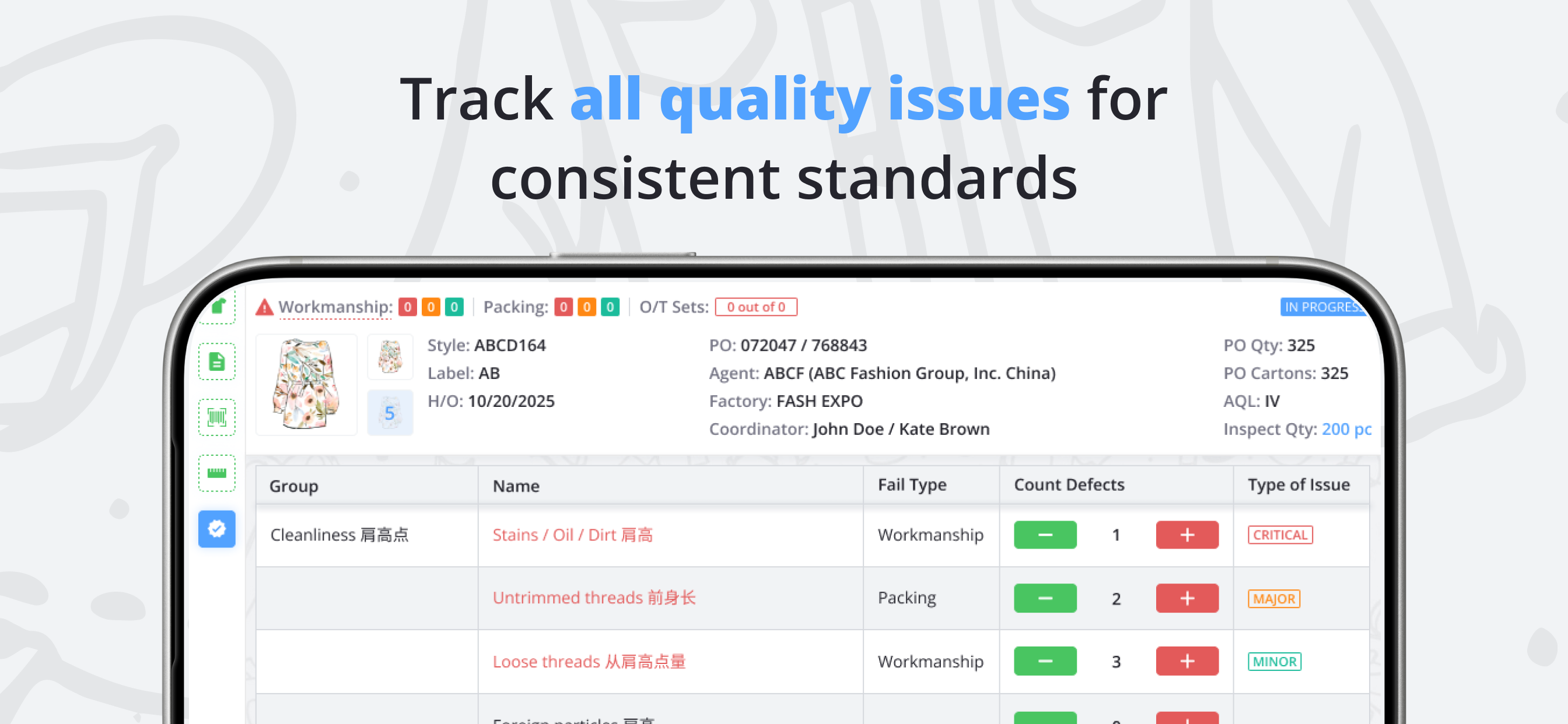 Wave PLM - Quality Control