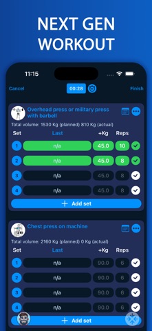 Blaze AI Workout Tracker iPhone screenshot