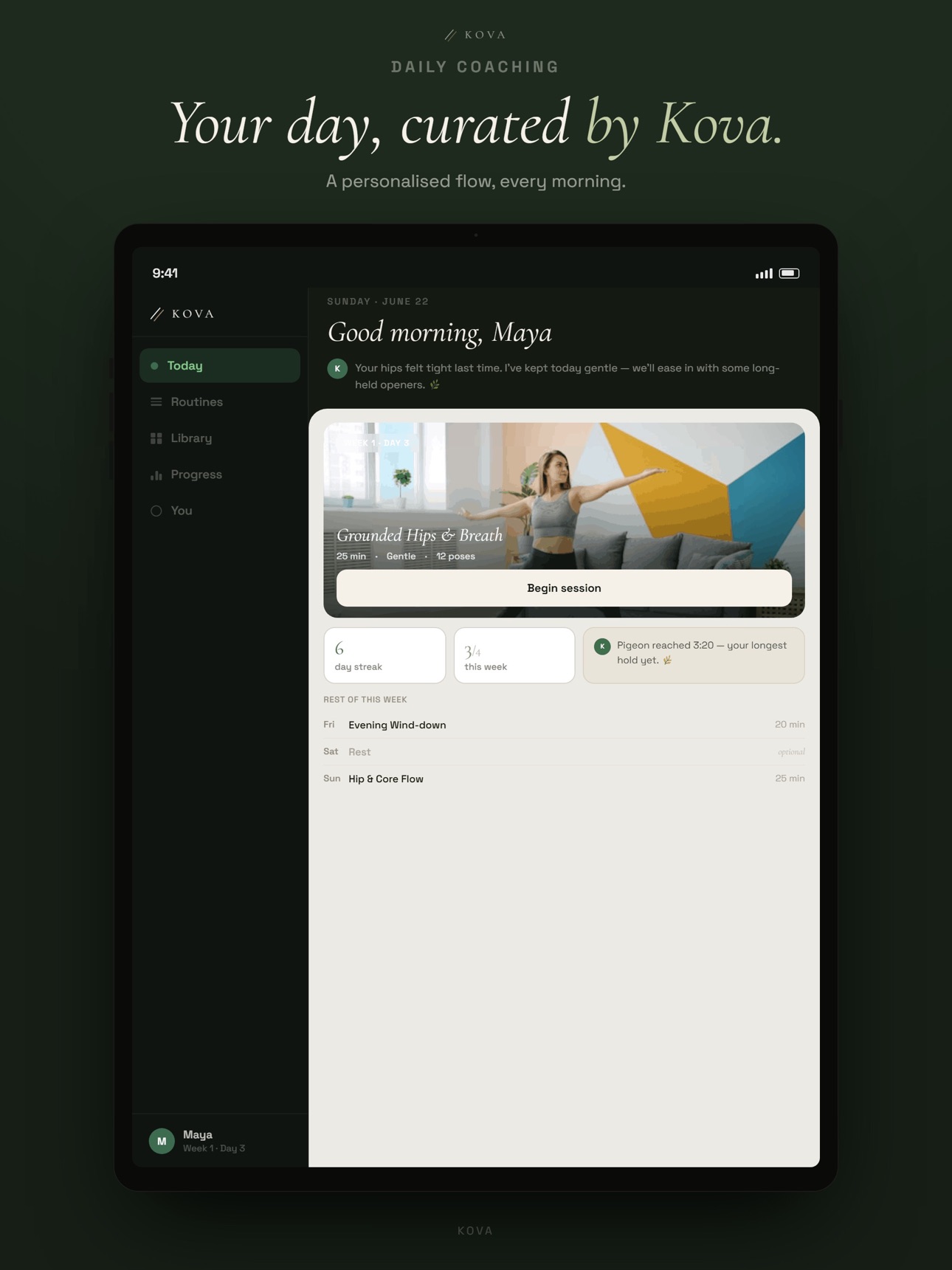 Screenshot 11 of Kova: Yoga & Pilates Coach