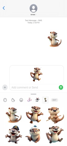 水獭贴纸 screenshot