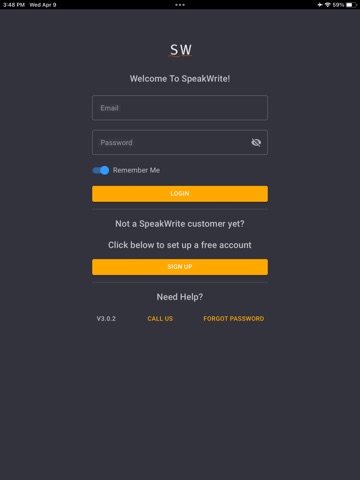 SpeakWrite - Voice to Document iPad screenshot