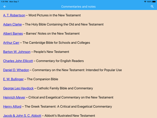 inWORD Bible iPad screenshot 8 - Reference app