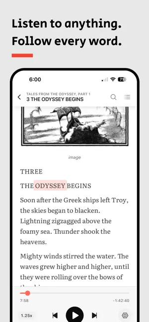 Readium: Text to Speech PDF screenshot 1