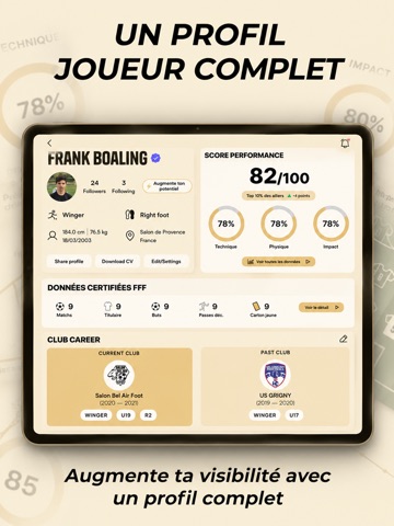 Footsider - Détection Football iPad screenshot 2