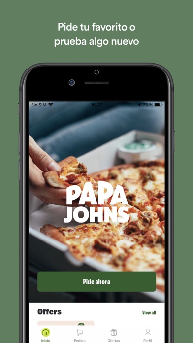 Papa Johns Pizza Honduras Screenshot