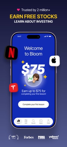 Bloom: Investing for Teens App Store screenshot 1