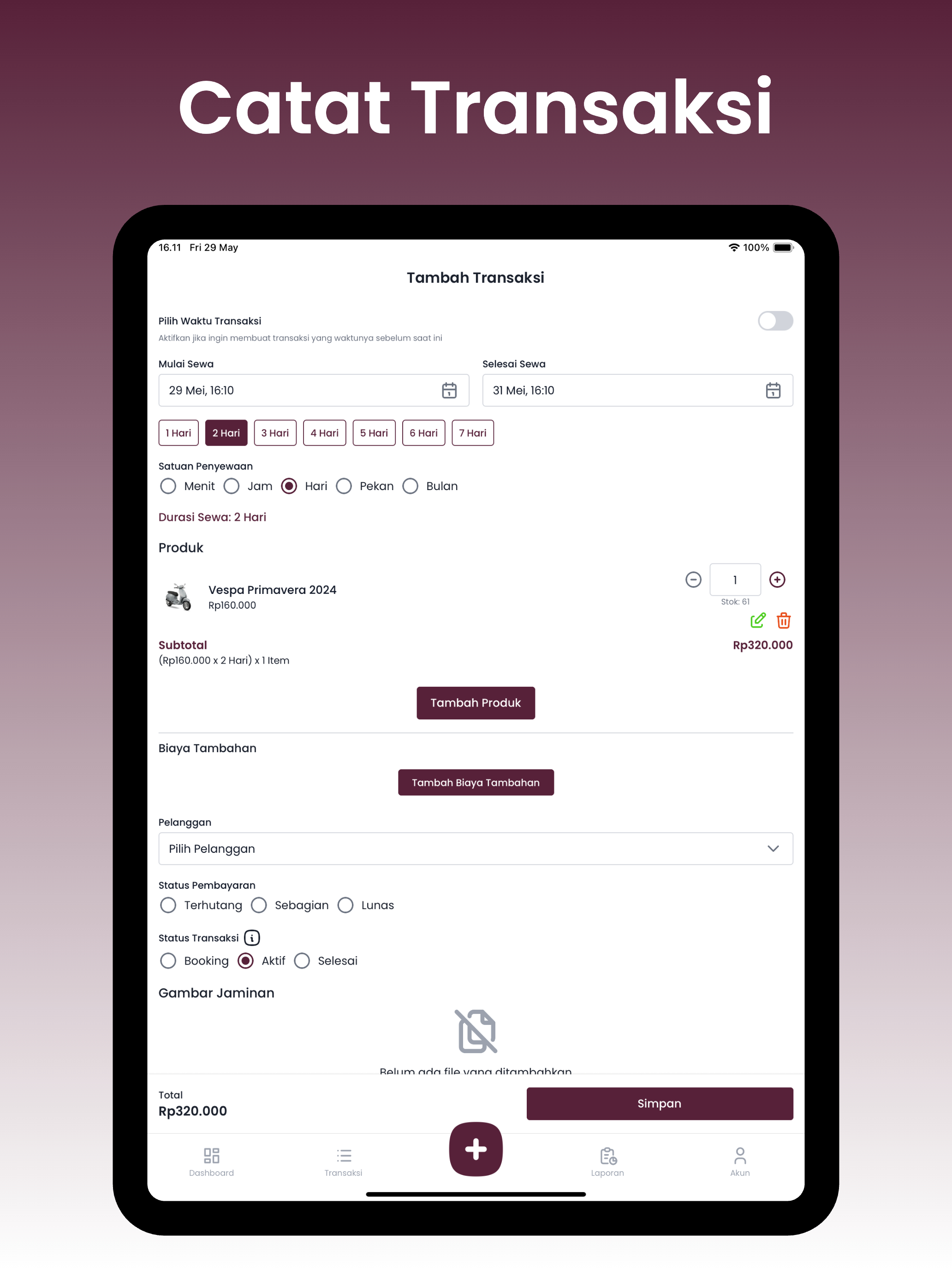 RentTap - Kasir Sewa/Rental screenshot 12