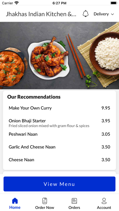 Jhakhas Indian Kitchen Bar. Screenshot