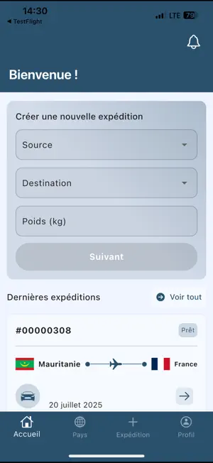 Hudhud Shipping Client screenshot 3