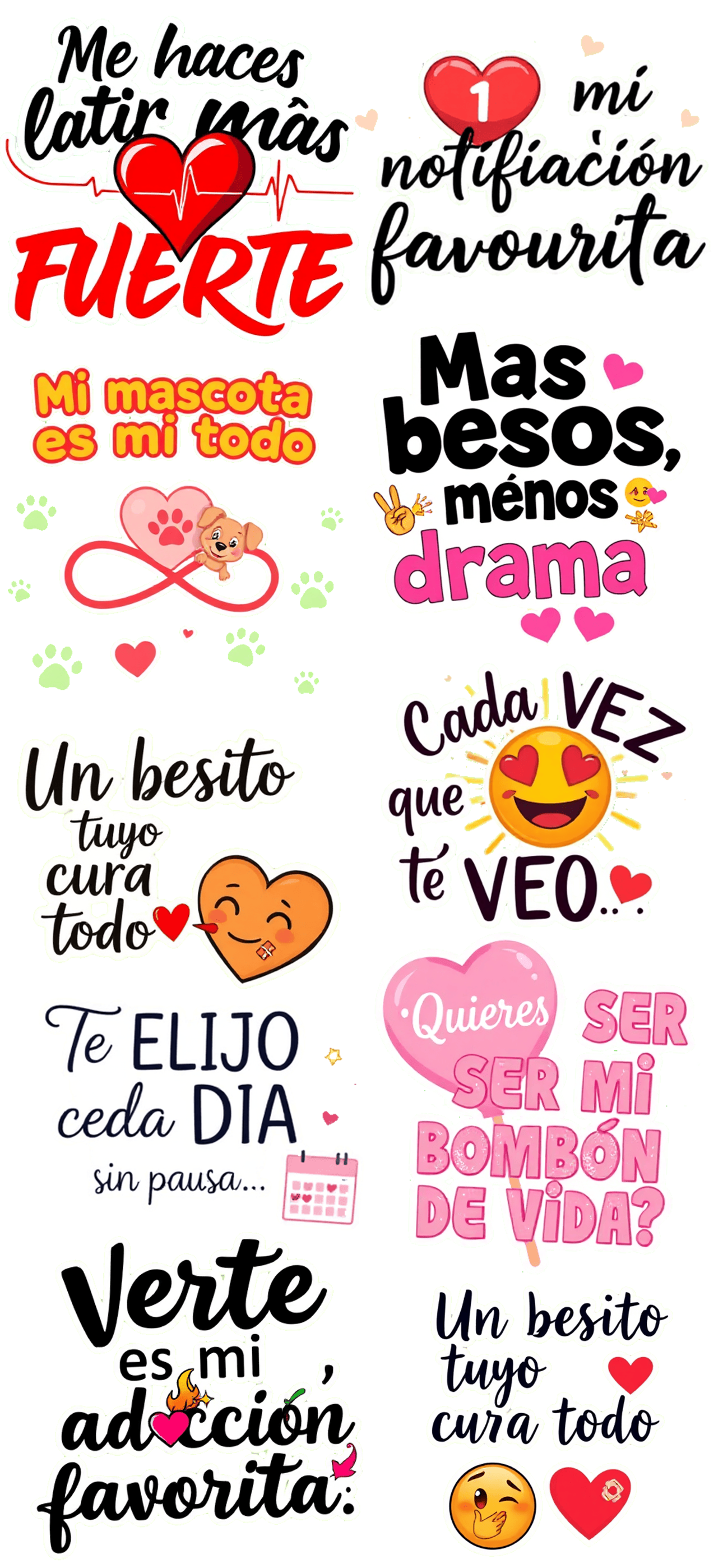 Stickers de Amor