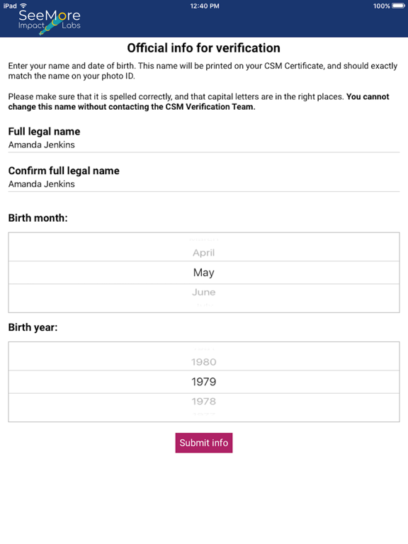 Screenshot #5 pour SeeMore Identity Profile