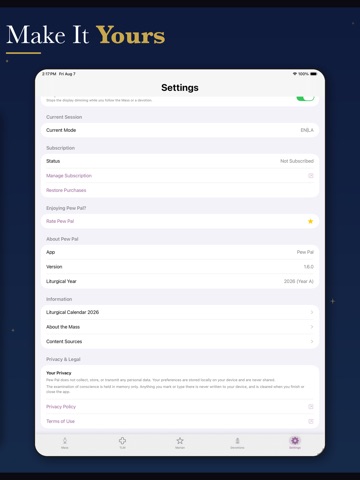 Pew Pal iPad screenshot