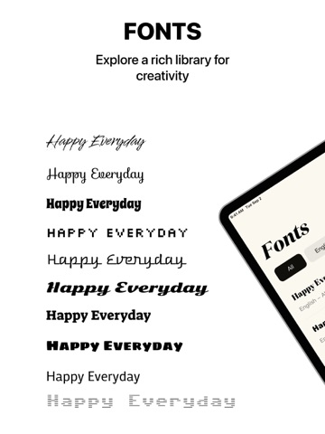 Fonts - Fonts Aesthetic iPad screenshot