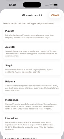 PizzaLab - Calcolo Impasti Screenshot 9 of 9